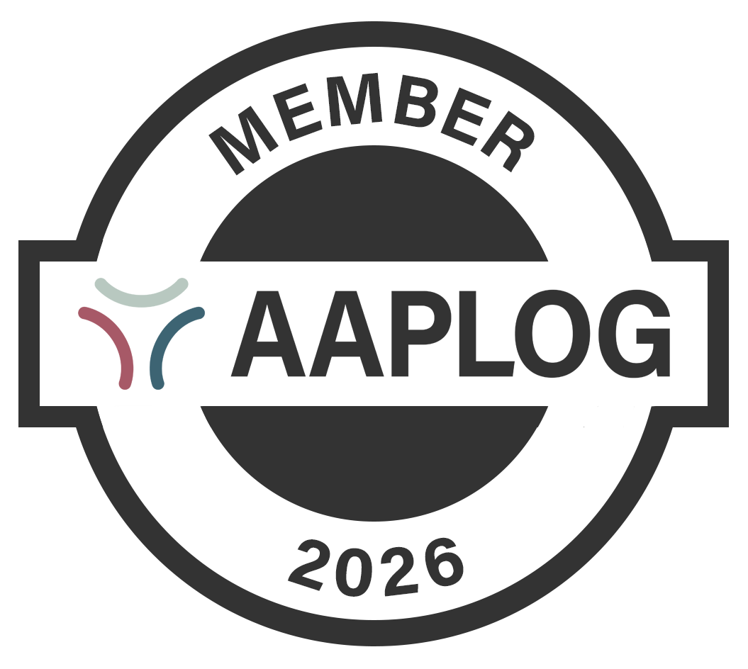 AAPLOG member badge with "2026" expiration date